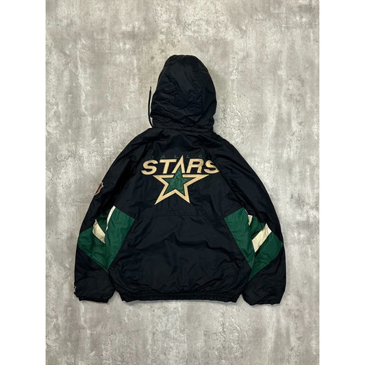 Vintage 90s Dallas Stars NHL Embroidered Insulated Starter Jacket Size Medium