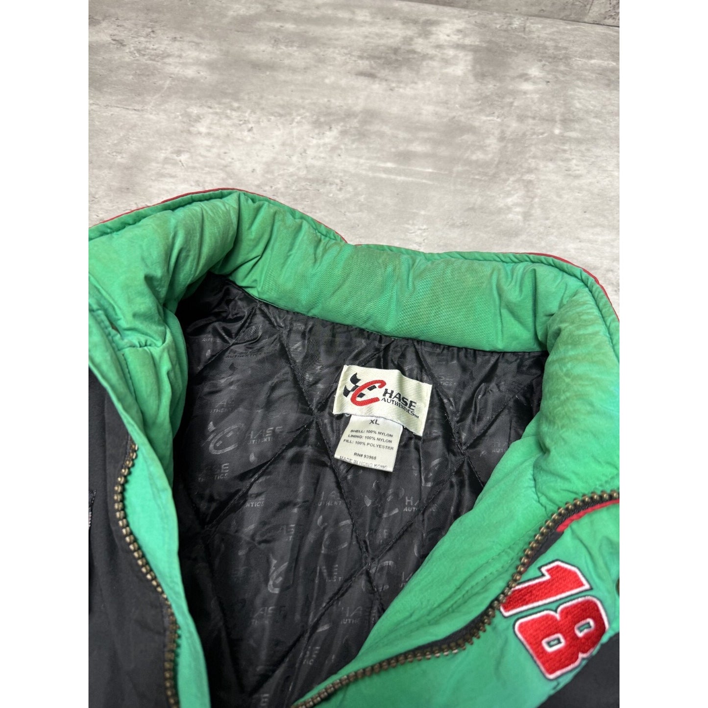Vintage 90s Bobby LaBonte #18 Nascar Interstate Batteries Jacket Size XL