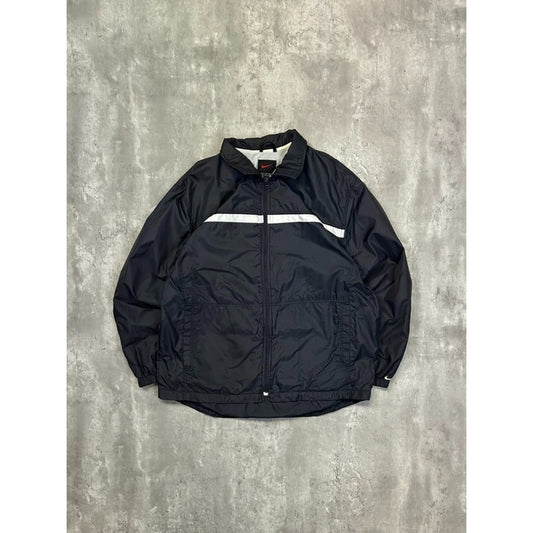 Vintage 2000s Nike Embroidered Swoosh Nylon Full Zip Windbreaker Jacket Medium