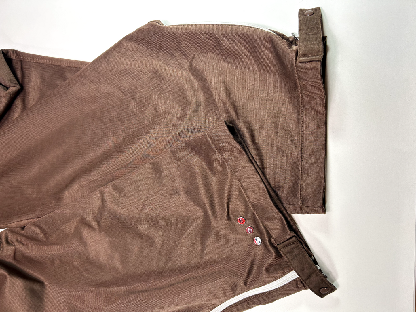 Vintage Y2K Roca Wear Embroidered Logo Track Pants Size 3XL Brown