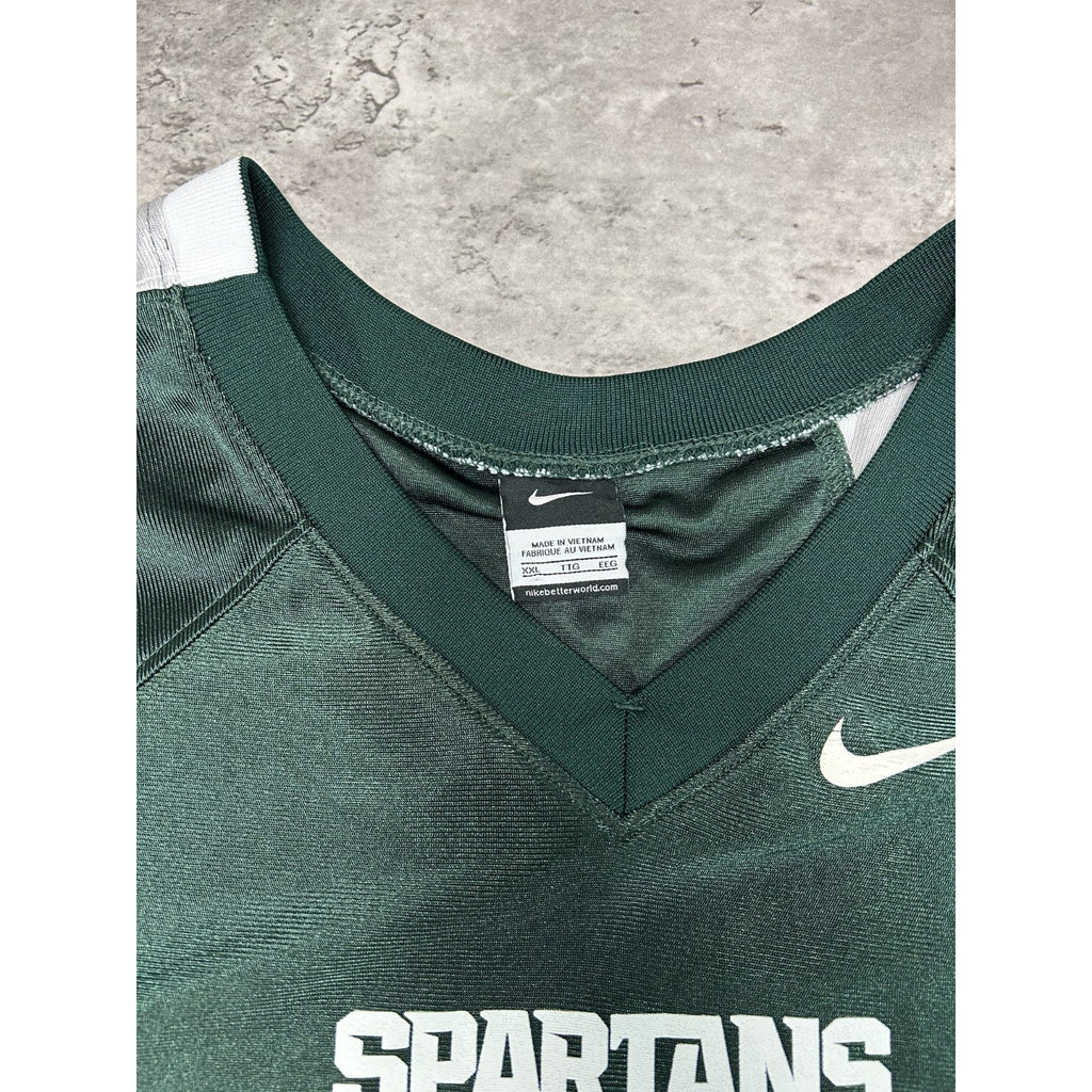 Vintage Michigan State Spartans #24 NCAA Two Tone Nike Football Jersey Size 2XL