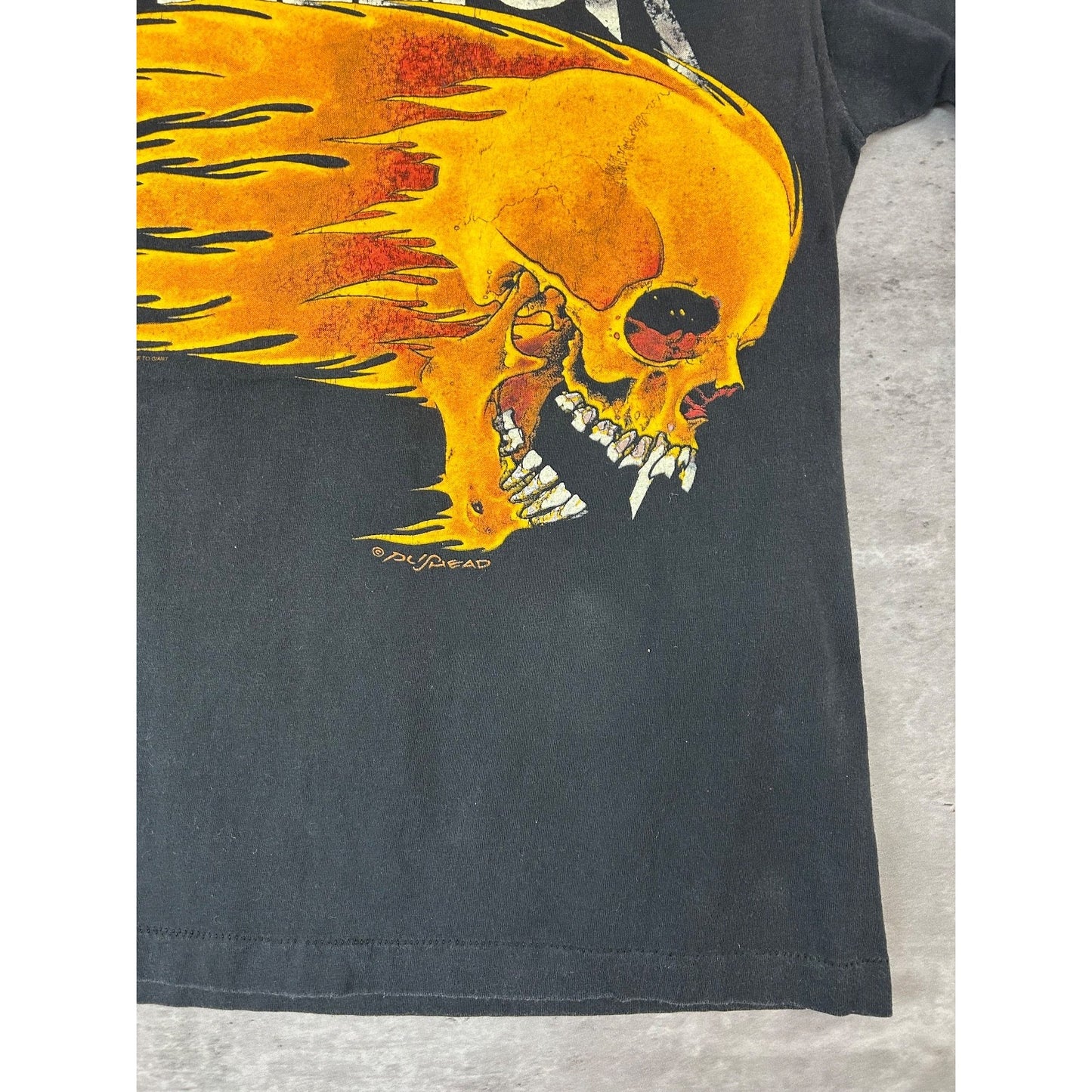Vintage 1994 Metallica Summer Sh*t Pushead Skull Graphic Rock Music T-Shirt Med