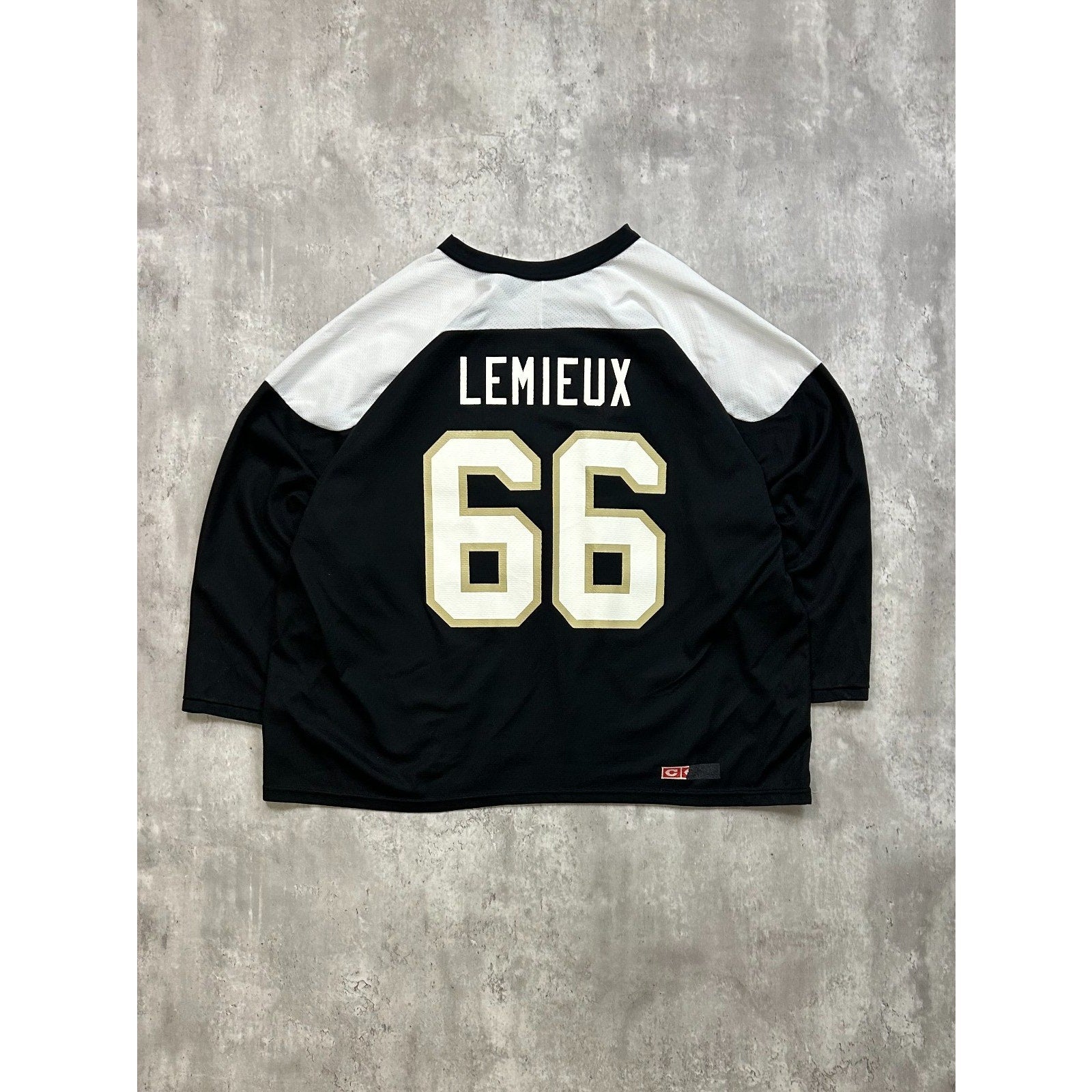 Vintage 90s Mario Lemieux #66 Pittsburgh Penguins NHL Hockey Jersey Size 2XL