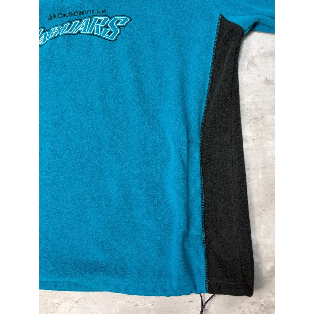 Vintage 90s Jacksonville Jaguars NFL 1/4 Zip Fleece Sweatshirt Size 2XL