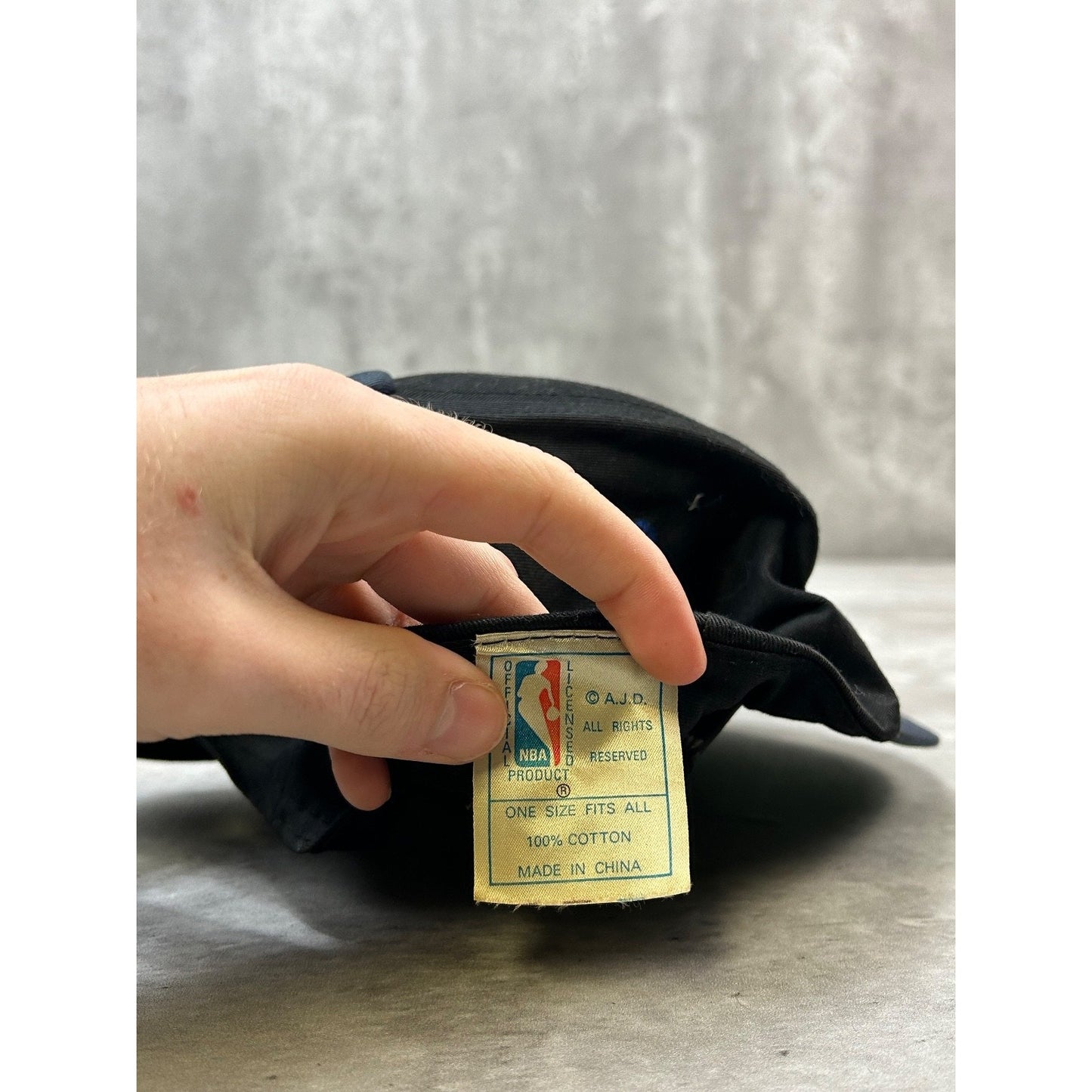 Vintage 90s Brooklyn Nets NBA Embroidered Logo Basketball Snapback Hat OSFA