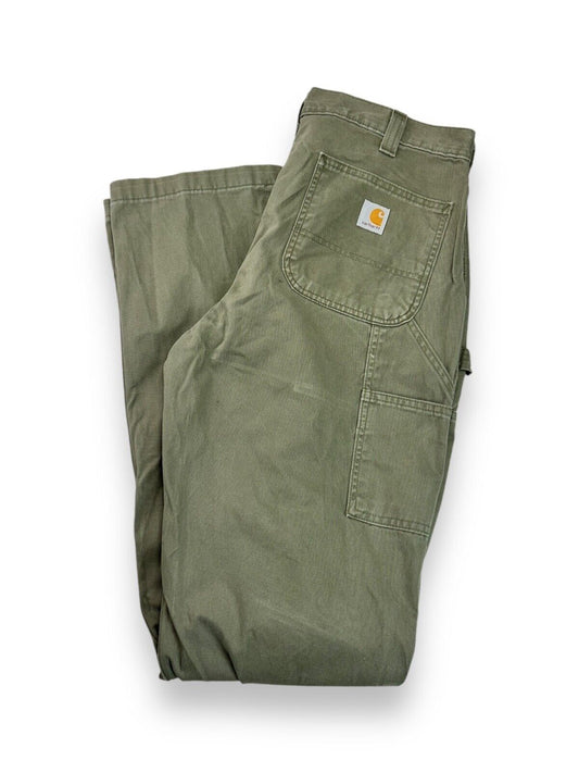 Vintage Carhartt Relaxed Fit Canvas Workwear Carpenter Pants Size 34