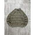 Vintage 90s TSR Diamond Print Collared Pullover Knit Sweater Size XL