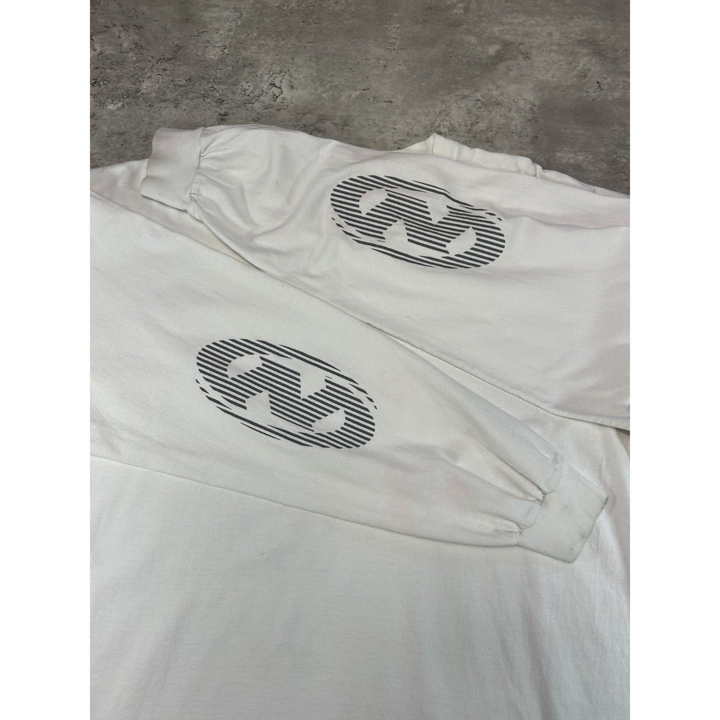 Vintage 2000s No Fear Graphic Spellout Long Sleeve T-Shirt Size XL White