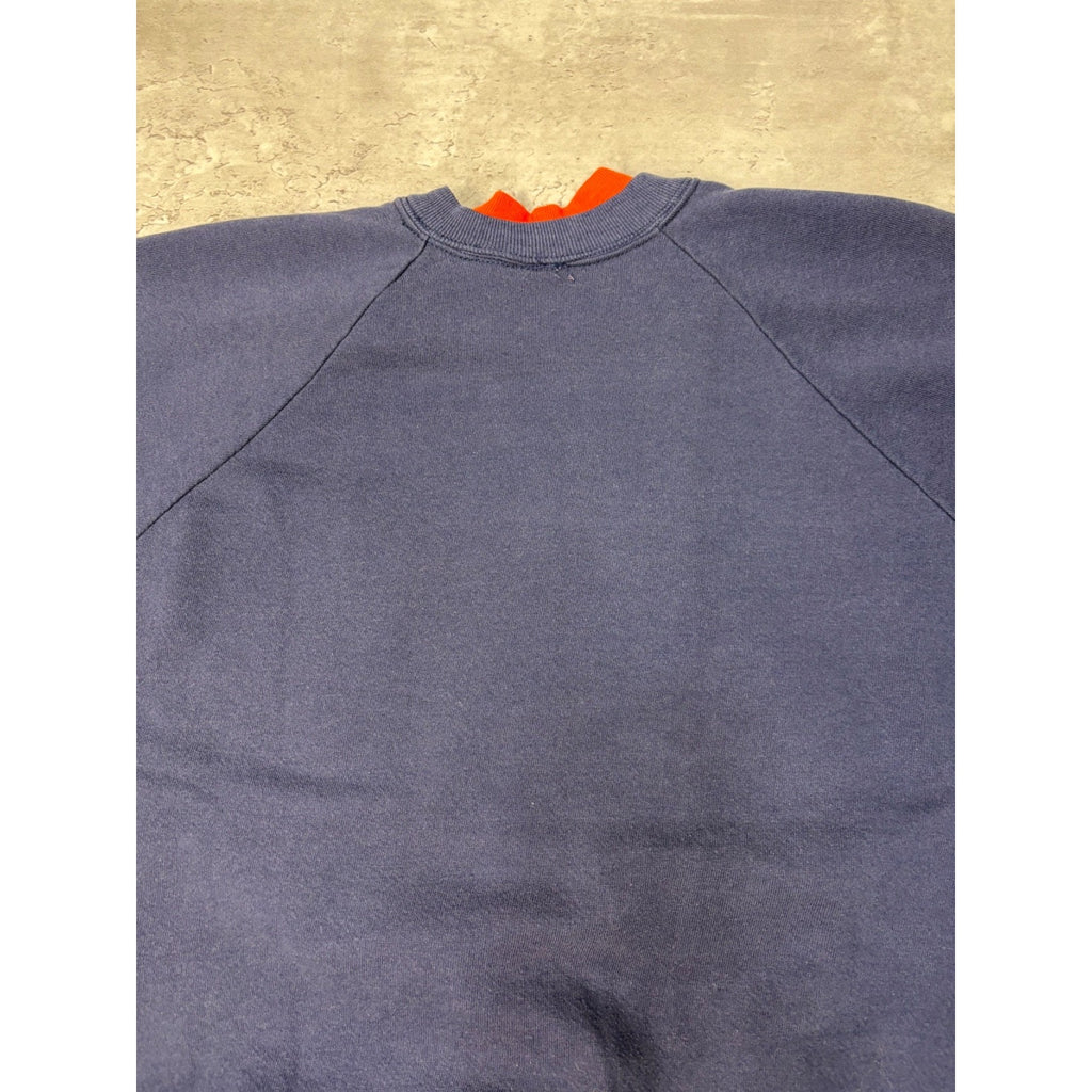 Vintage 80s Chicago Bears NFL Knit Spellout Graphic Football Sweatshirt Size XL