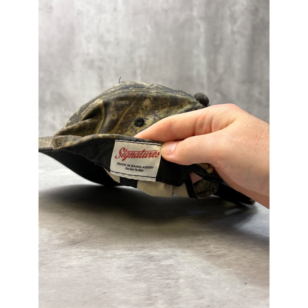 Vintage Blank Camo Hunting Snapback Hat OSFA
