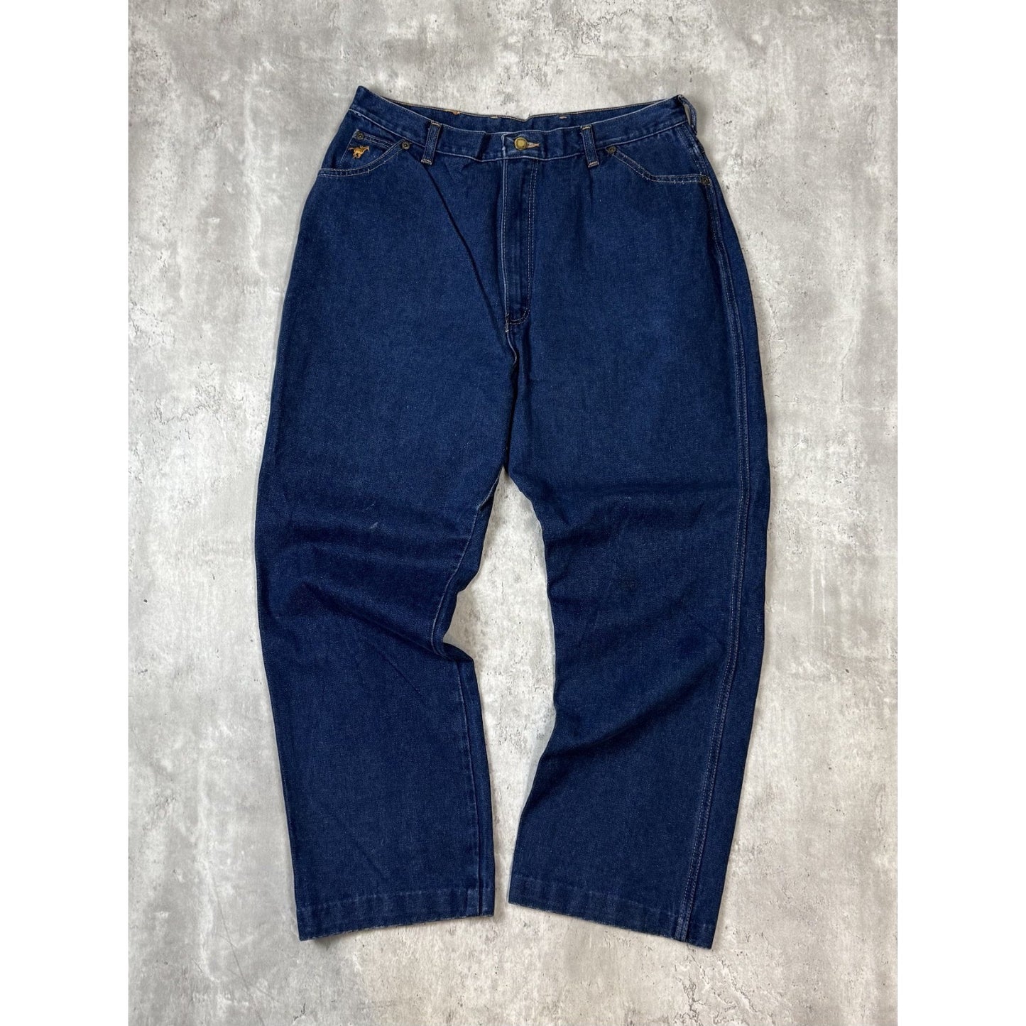 Vintage 70s/80s Wranglers Dark Wash Western Style Denim Pants Size 34