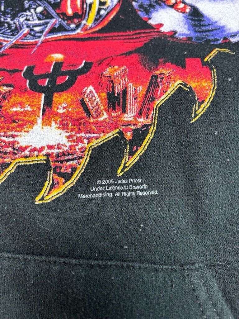 2005 Judas Priest Painkiller Metal Music Promo Hooded Sweatshirt Size XL