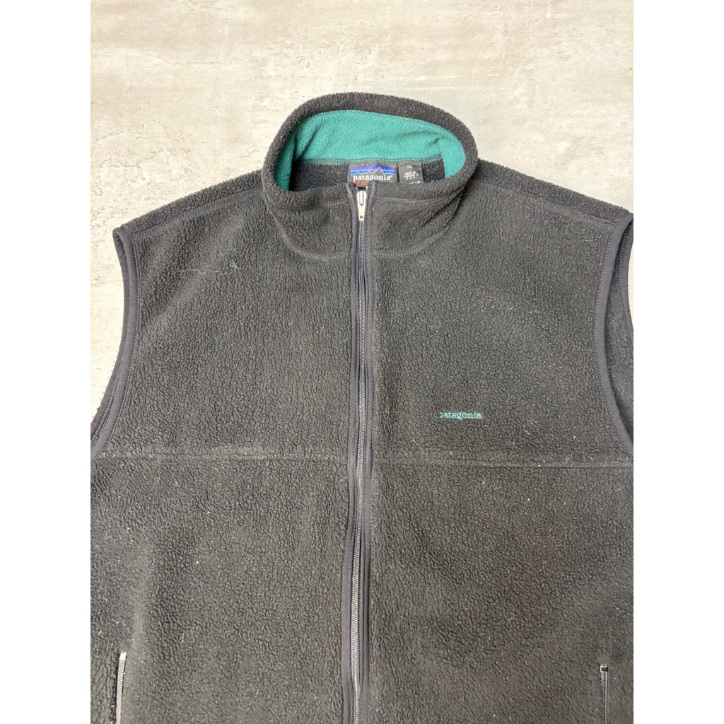 Vintage 90s Patagonia Synchilla Full Zip Fleece Vest Sweatshirt Size 2XL