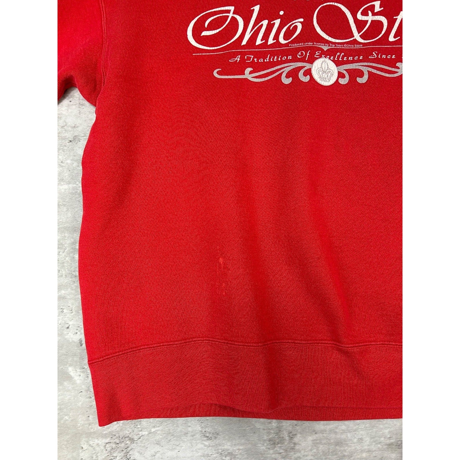 Vintage 90s Ohio State Buckeyes NCAA Graphic Spellout Sweatshirt Size Large