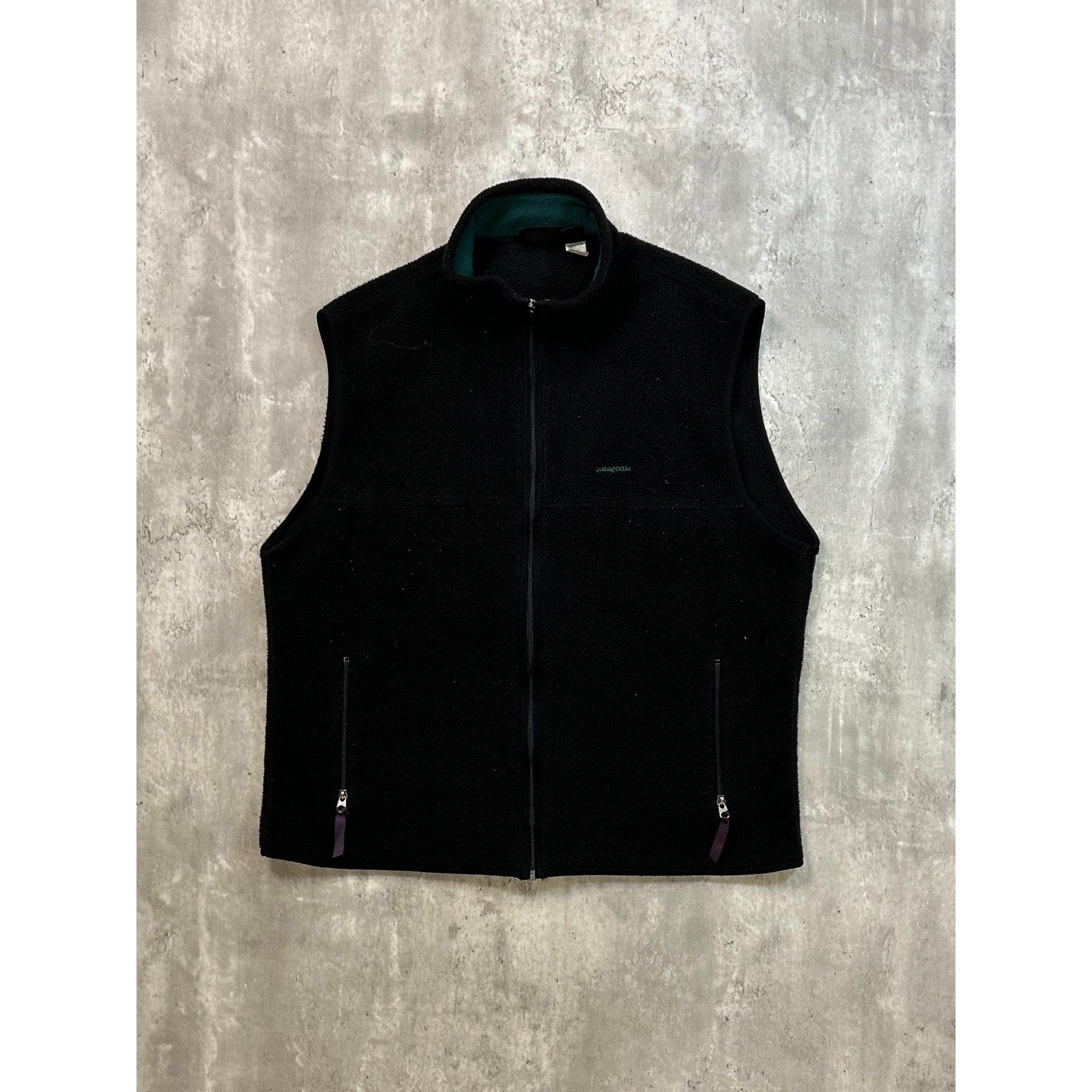 Vintage 90s Patagonia Synchilla Full Zip Fleece Vest Sweatshirt Size 2XL