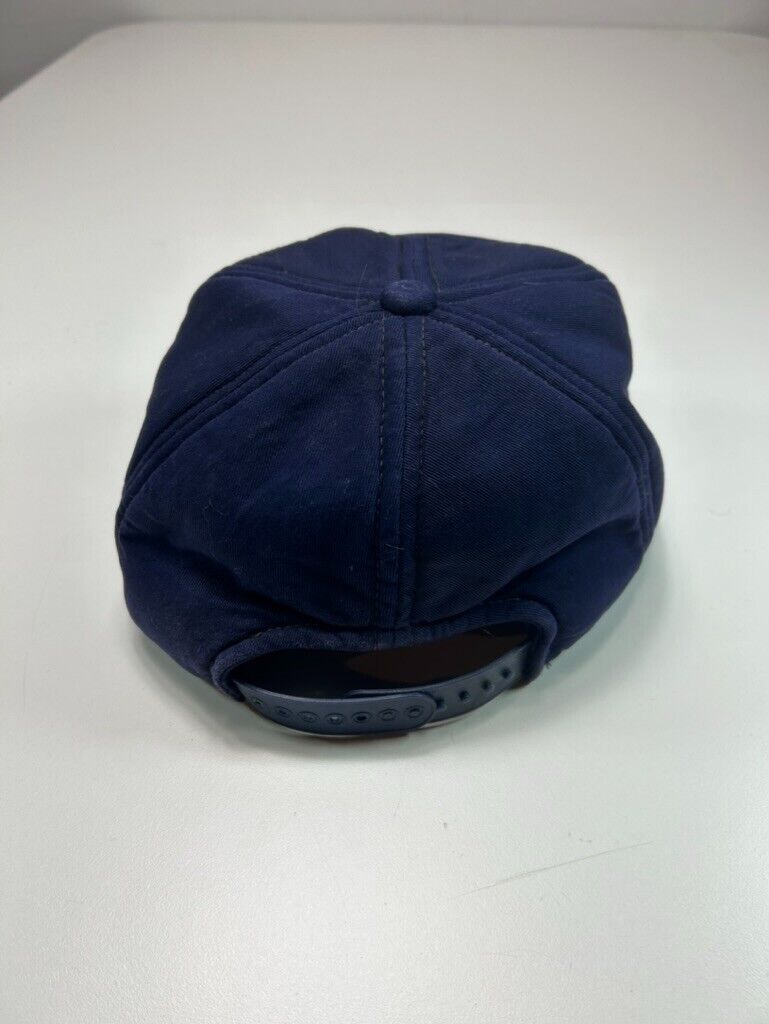 Vintage 70s/80s Hunting Sevel Panel Snapback Hat OSFA Navy