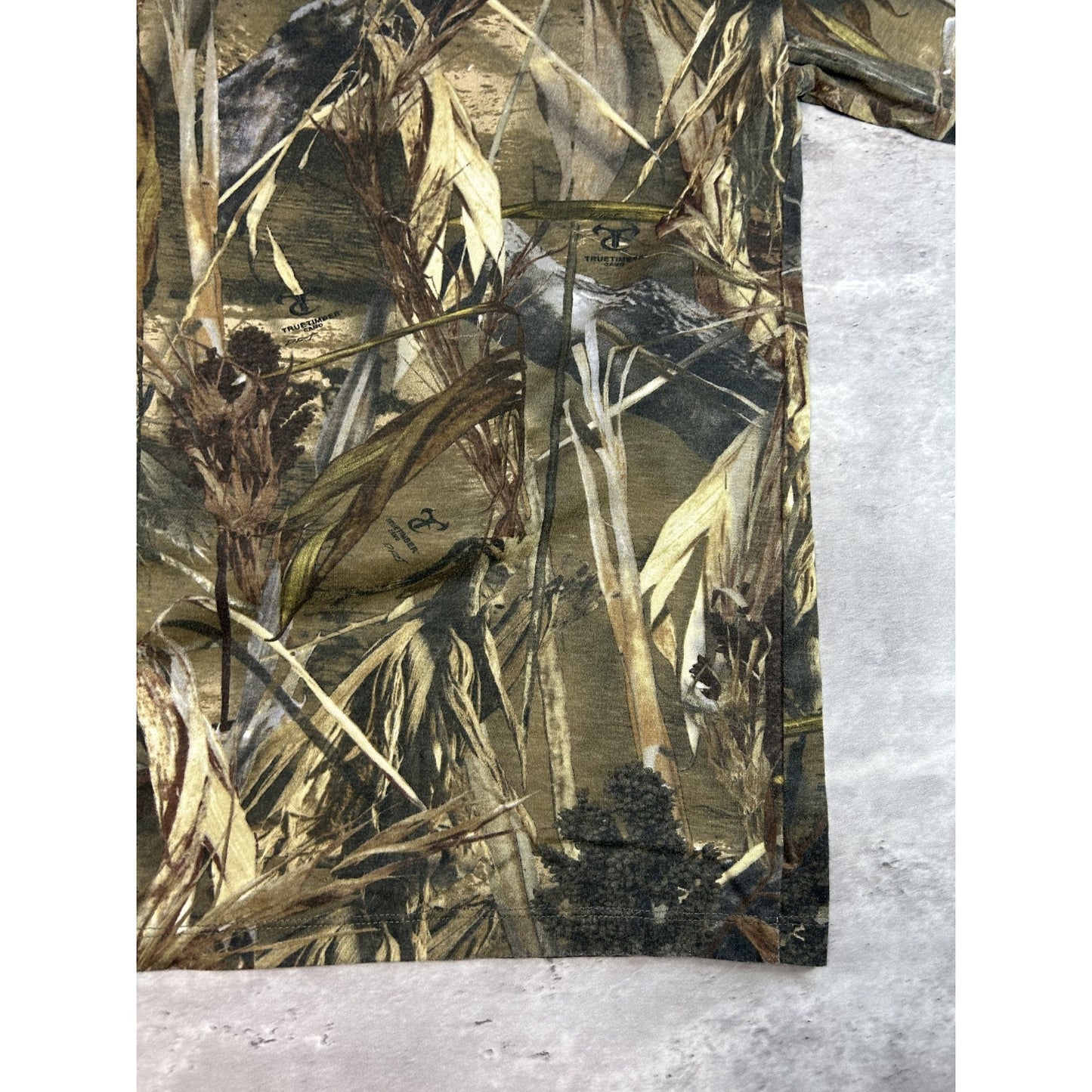 Vintage True Timber Dri Tree Camo Hunting Long Sleeve T-Shirt Size Small