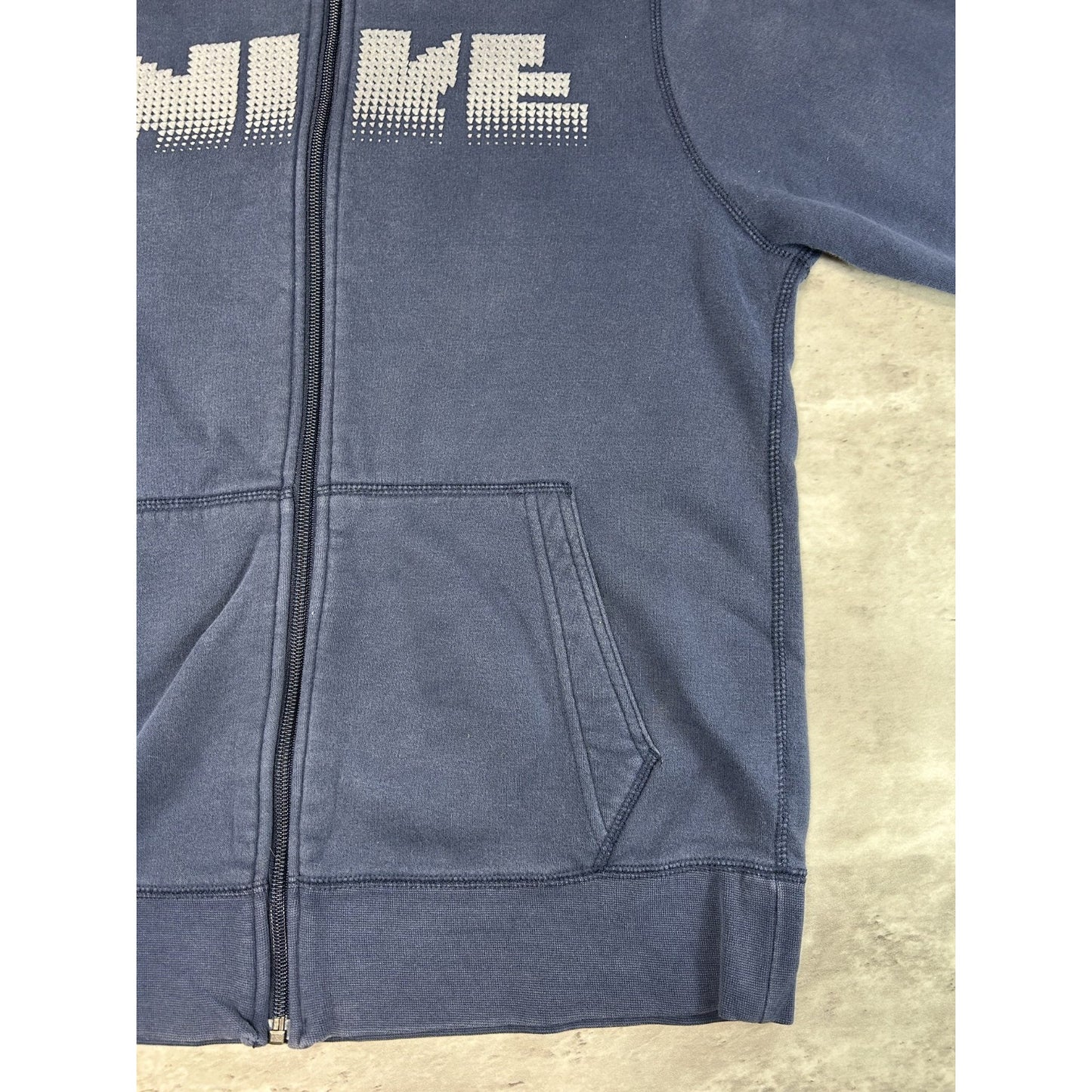 Vintage 2000s Nike Graphic Spellout Full Zip Hooded Sweatshirt Size YOUTH Large
