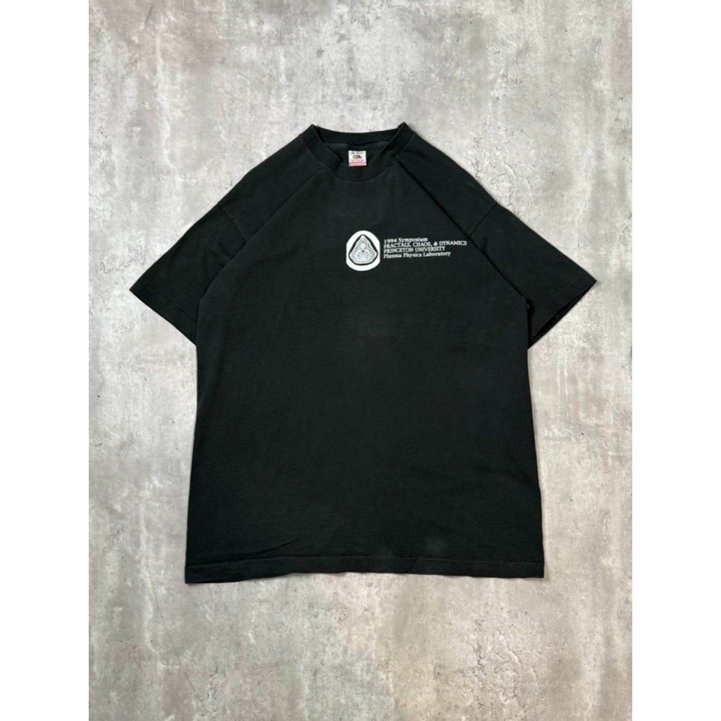Vintage 1994 Symposium Fractals Princeton University Art Graphic T-Shirt Size XL