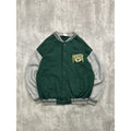 Vintage 90s Green Bay Packers NFL Embroidered Logo Bomber Jacket Size 2XL