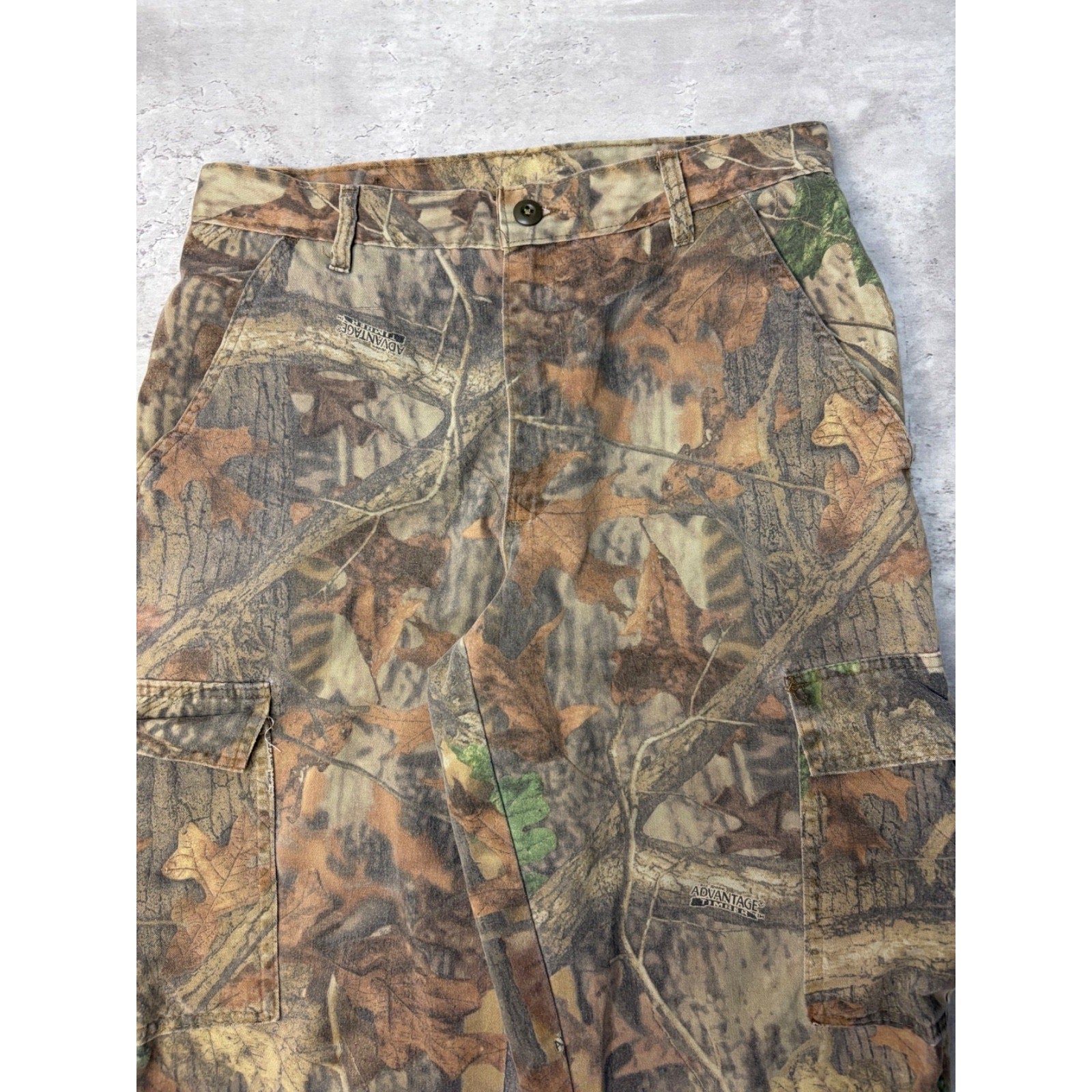 Vintage Spartan Advantage Timber Tree Camo Hunting Cargo Pants Size 33