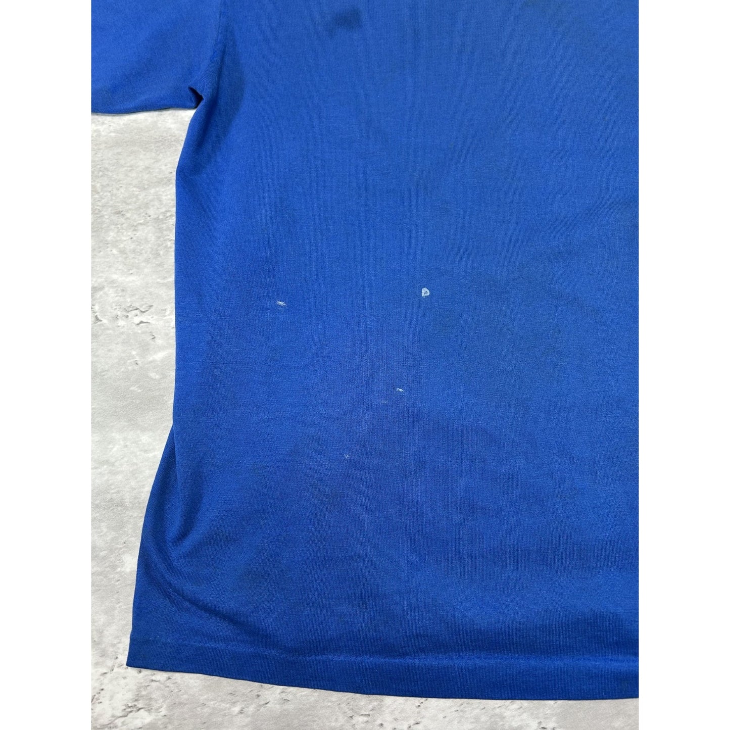 Vintage 1991 Beach Party Cartoon Graphic Distressed T-Shirt Size XL Blue