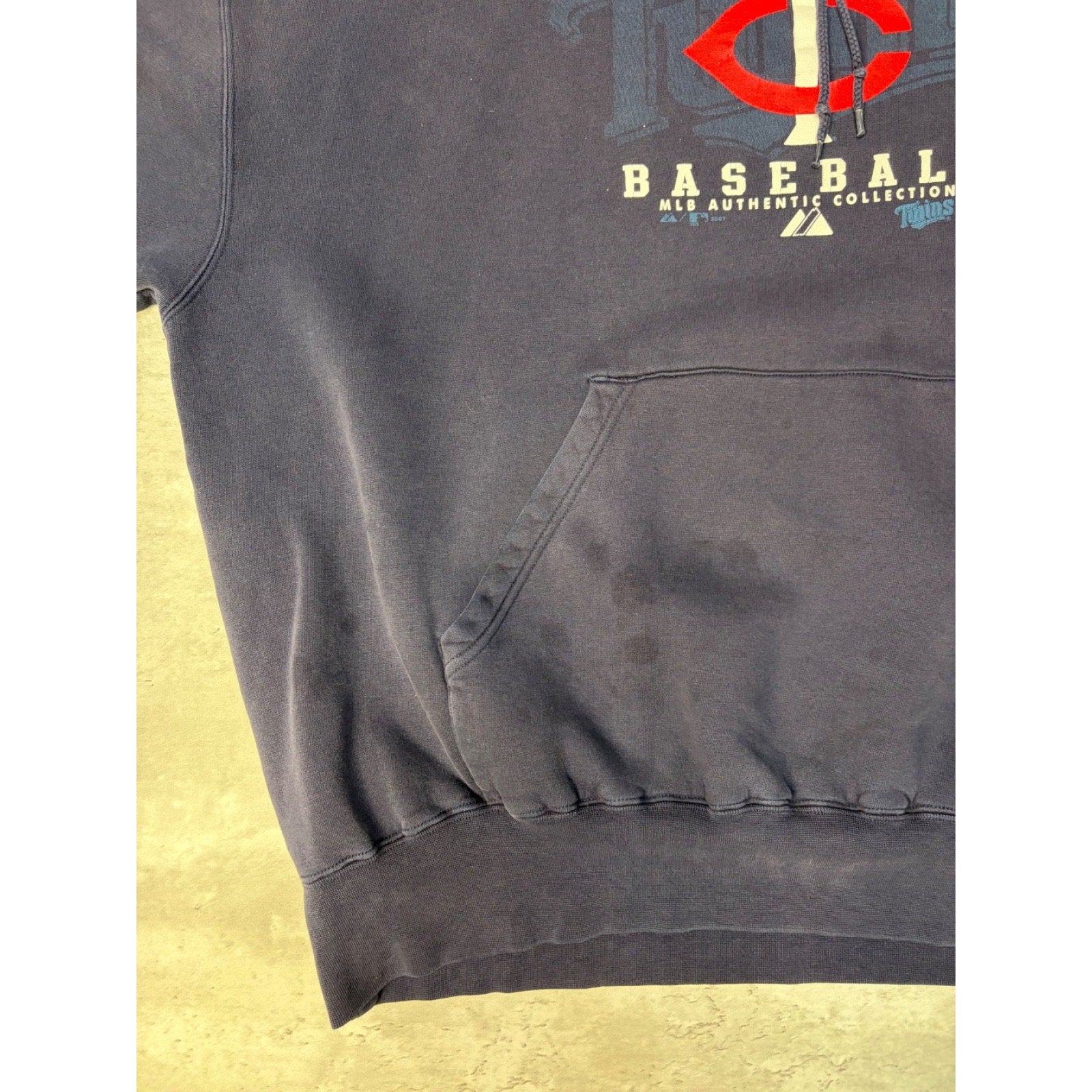 Vintage Minnesota Twins MLB Graphic Hooded Baseball Sweatshirt Size 2XL