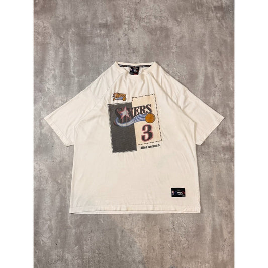 Vintage Allen Iverson #3 Philadelphia 76ers NBA Graphic T-Shirt Size 2XL