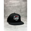 Erie Seawolves MiLB Embroidered Logo Baseball Fitted Hat OSFA Black