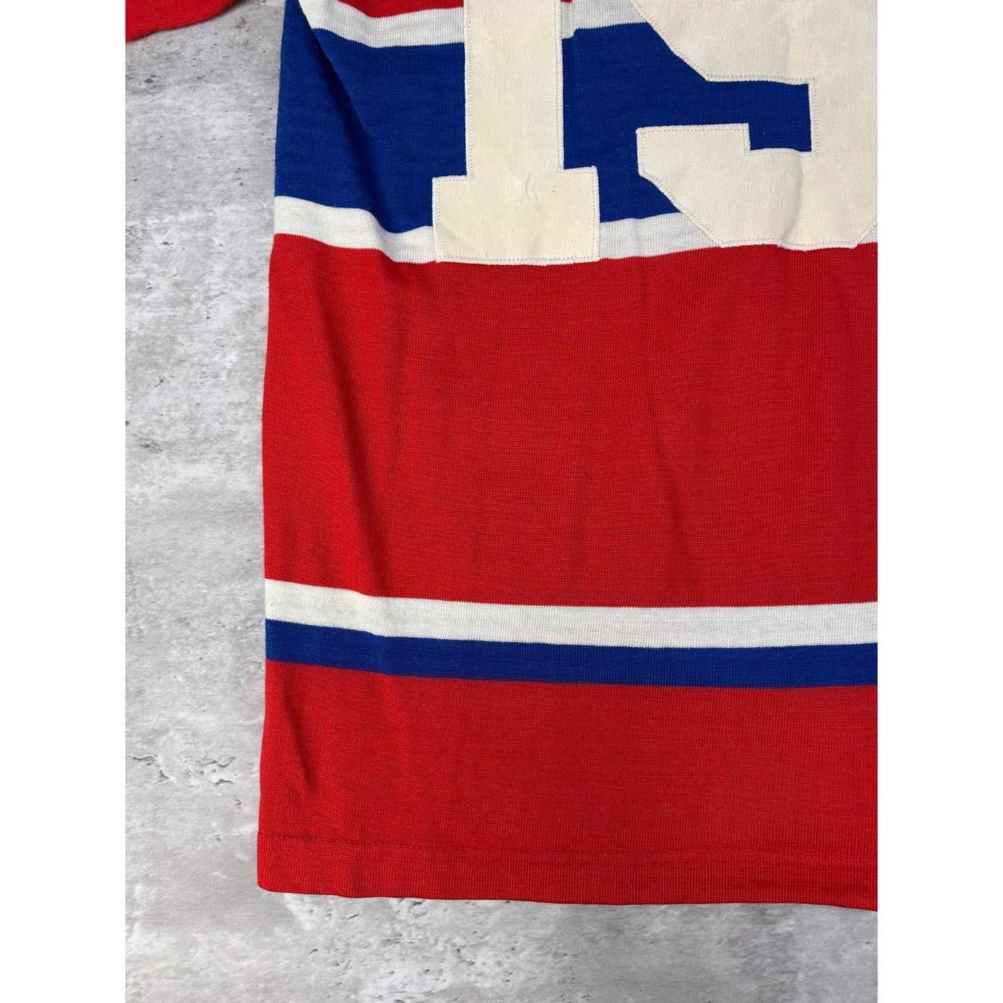Vintage 70s/80s Montreal Canadiens #19 NHL Stitched Hockey Jersey Size Small