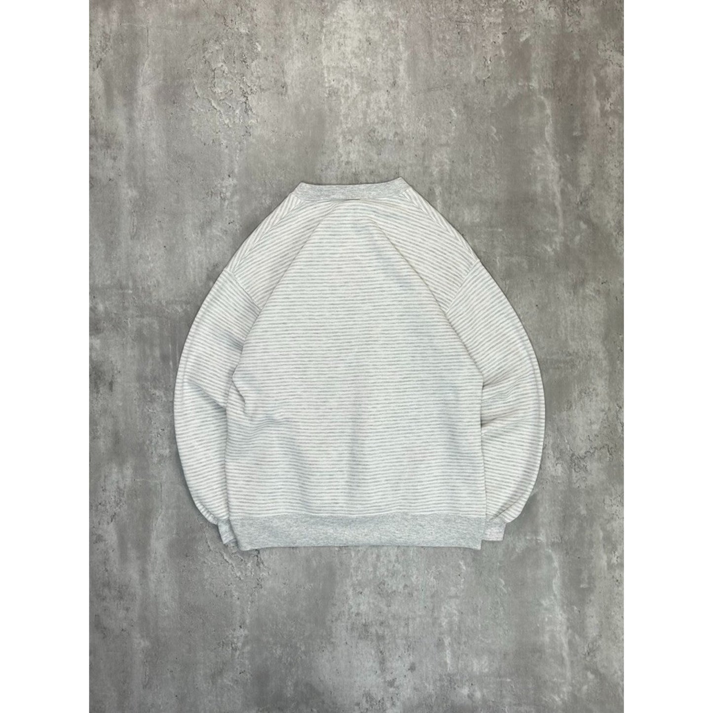 Vintage 90s Honda Embroidered Spellout Striped Crewneck Sweatshirt Size Large