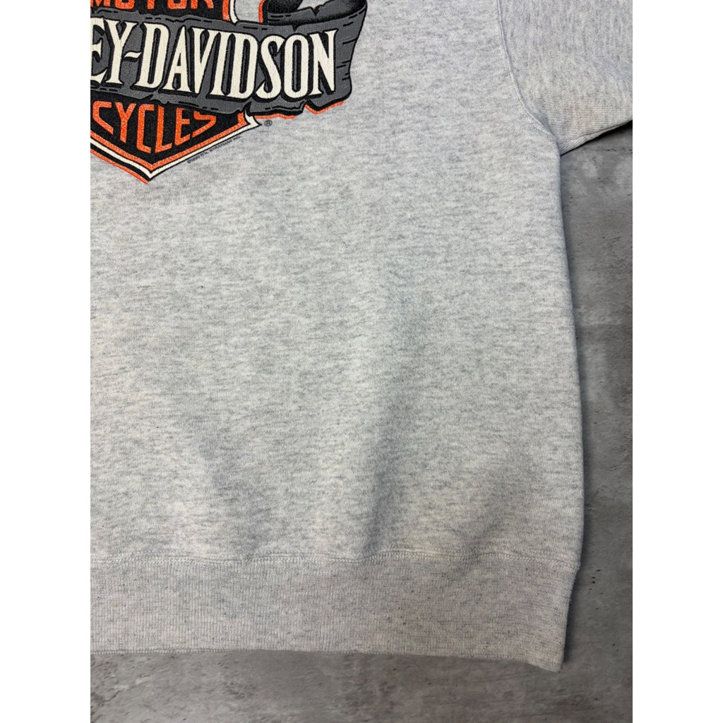 Vintage 1990 Harley Davidson Ribbon Graphic Spellout Sweatshirt Size Large