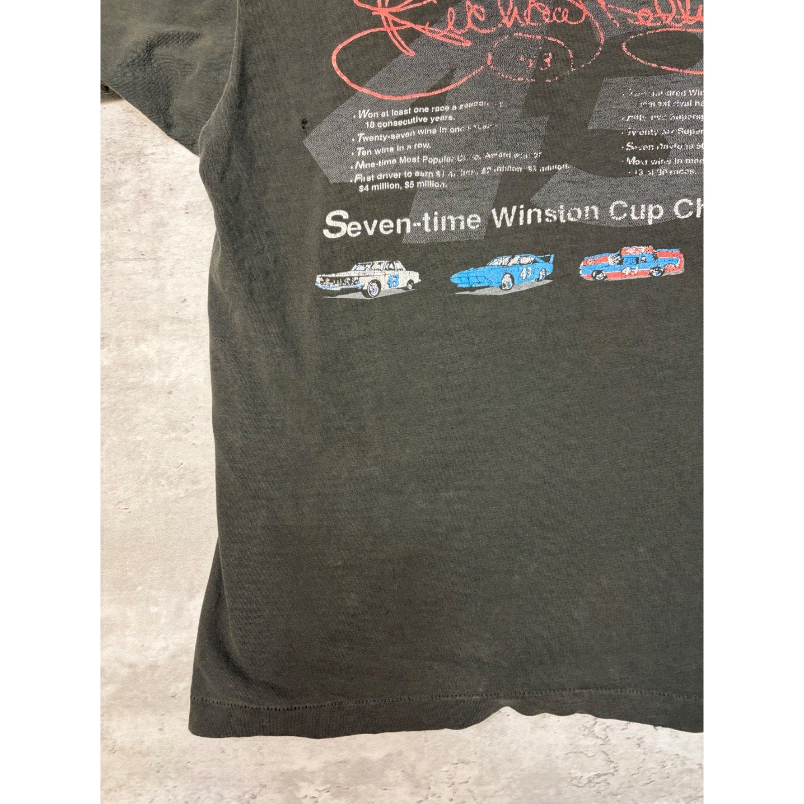 Vintage 1992 Richard Petty 35 Years Of Racing Nascar Graphic T-Shirt Size XL