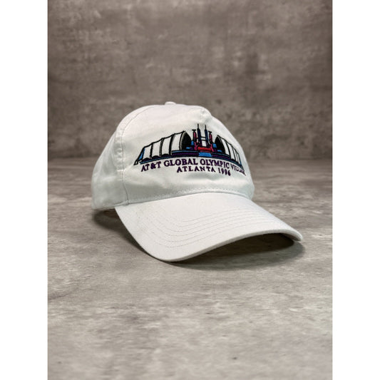 Vintage 1996 Atlanta Olympic Village Embroidered Destination Snapback Hat OSFA
