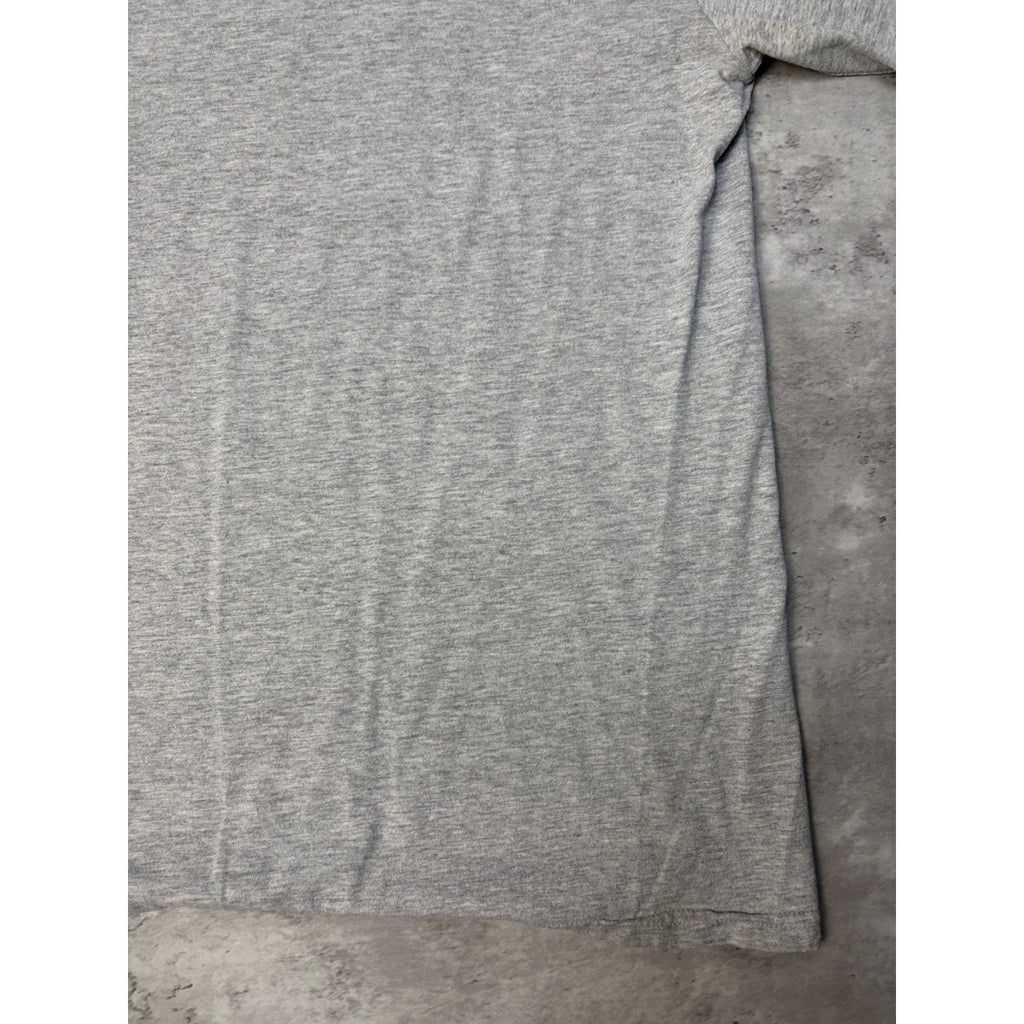 Vintage Nike Embroidered Mini Swoosh Long Sleeve Gray T-Shirt Size XL