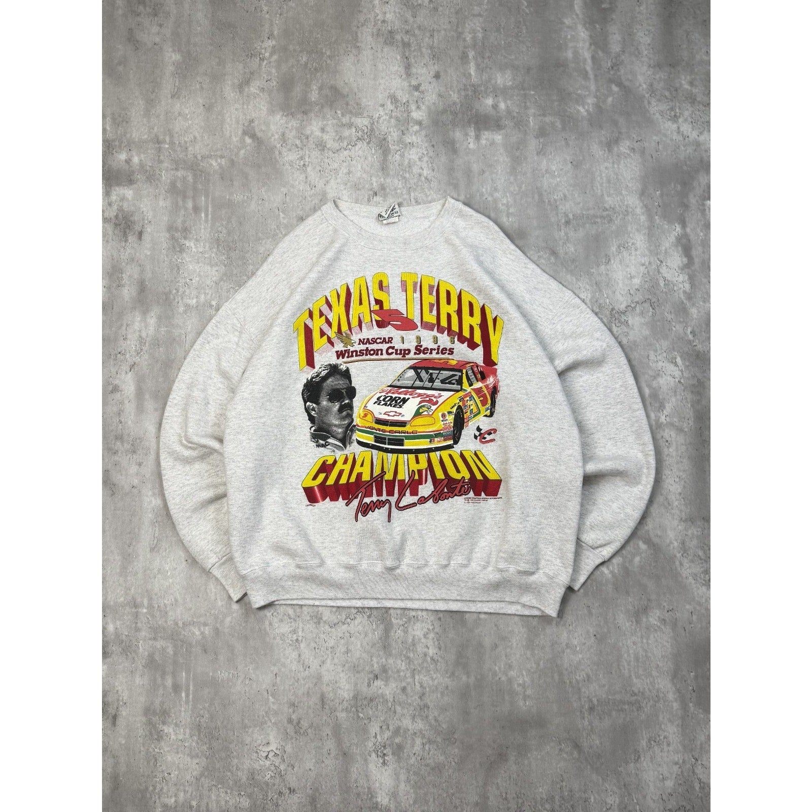 Vintage 1996 Terry Labonte Nascar Winston Cup Champion Sweatshirt Size XL