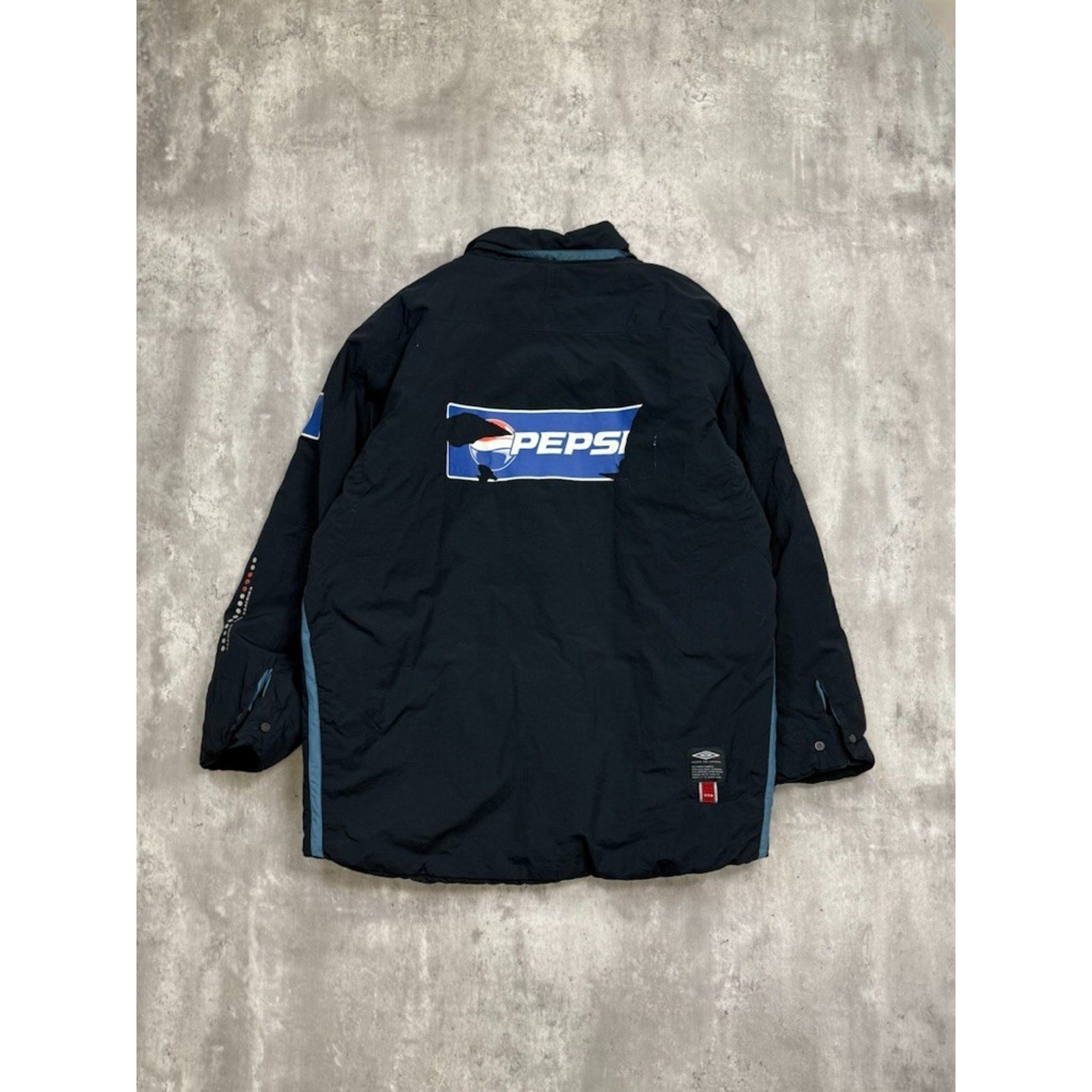 Vintage 2003 New England Revolution MLS Soccer Insulated Long Jacket Size Large