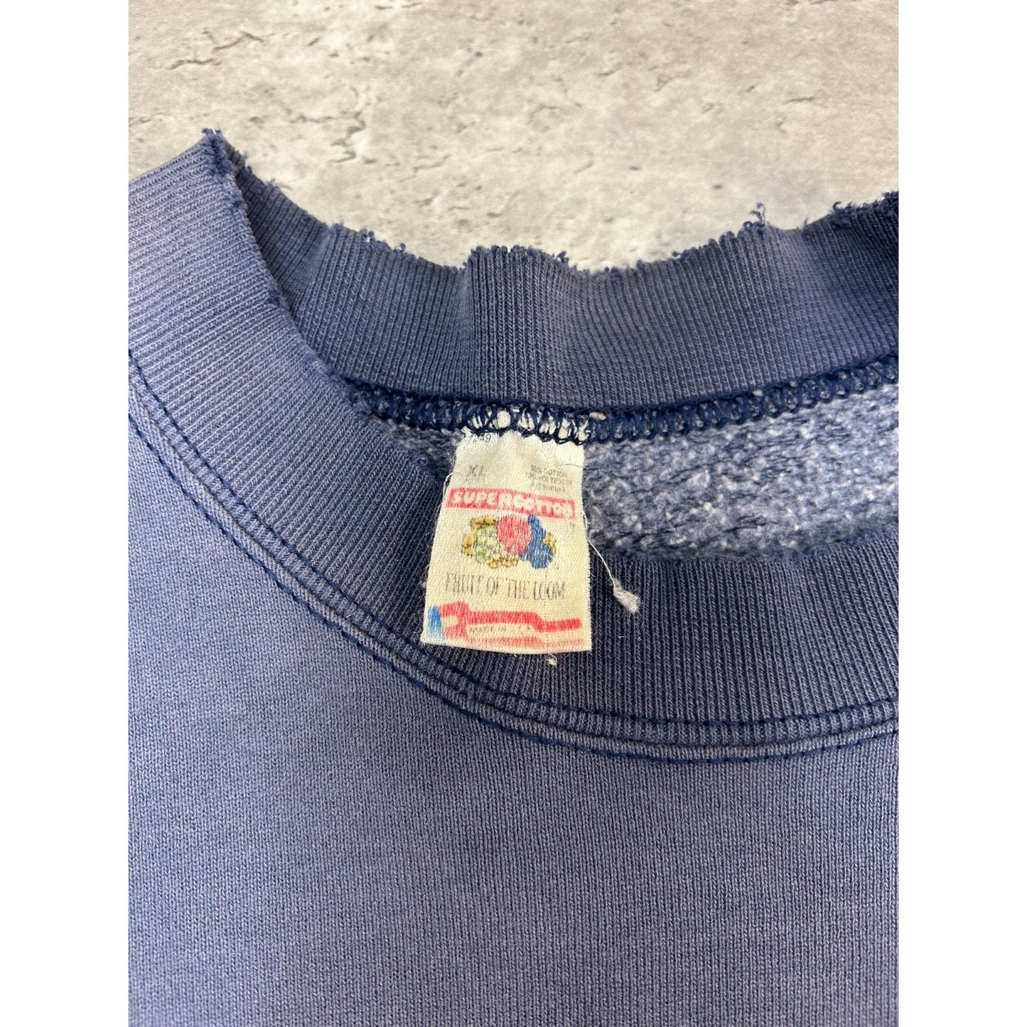 Vintage 90s Brock Badgers Embroidered Graphic Collegiate Sweatshirt Size XL