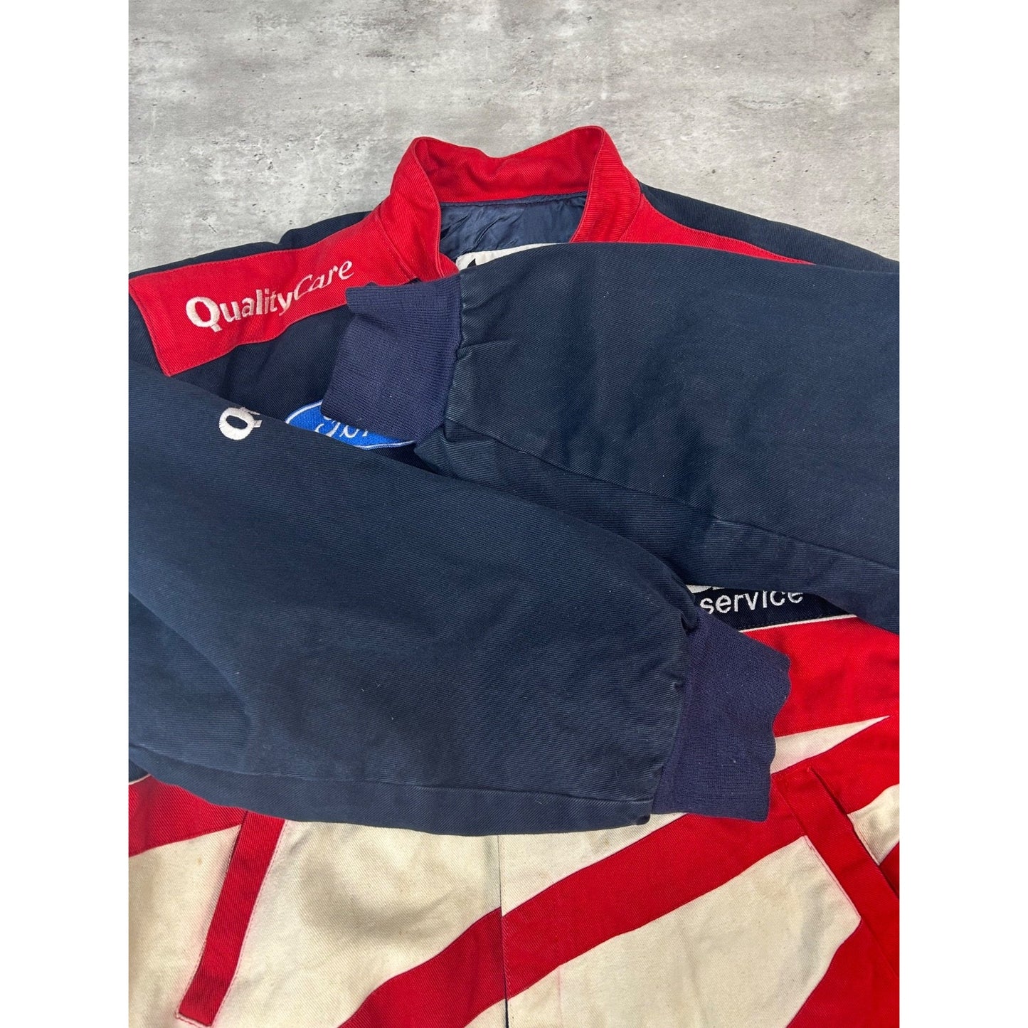 Vintage Dale Jarrett #88 Nascar Embroidered Patches Racing Jacket Size Large