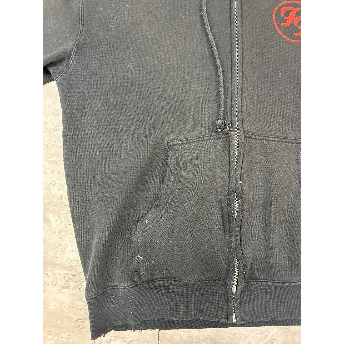 Vintage Foo Fighters Wasting Light Rock Music Full Zip Hooded Sweatshirt Medium