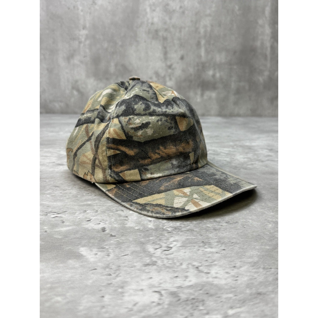 Vintage Blank Tree Camo Hunting Snapback Hat OSFA