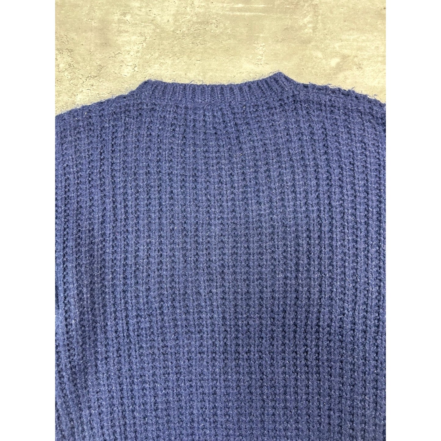 Vintage 19th Avenue Heavyweight Pullover Knit Sweater Size Medium Blue