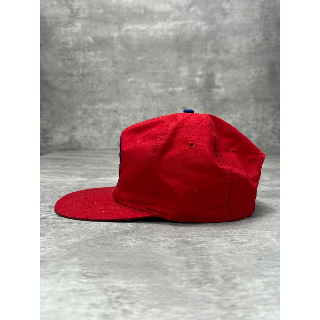 Vintage 90s Philadelphia 76ers NBA Embroidered Logo Basketball Snapback Hat OSFA