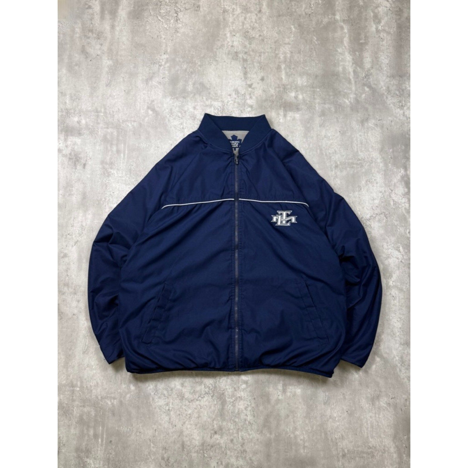 Vintage Toronto Maple Leafs NHL Retro Logo Reversible Full Zip Jacket Size XL