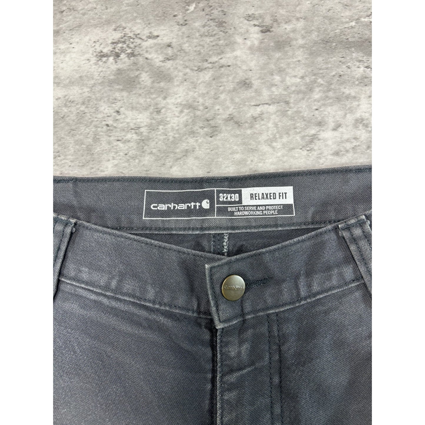 Carhartt Relaxed Fit Canvas Workwear Double Knee Carpenter Pants Size 33