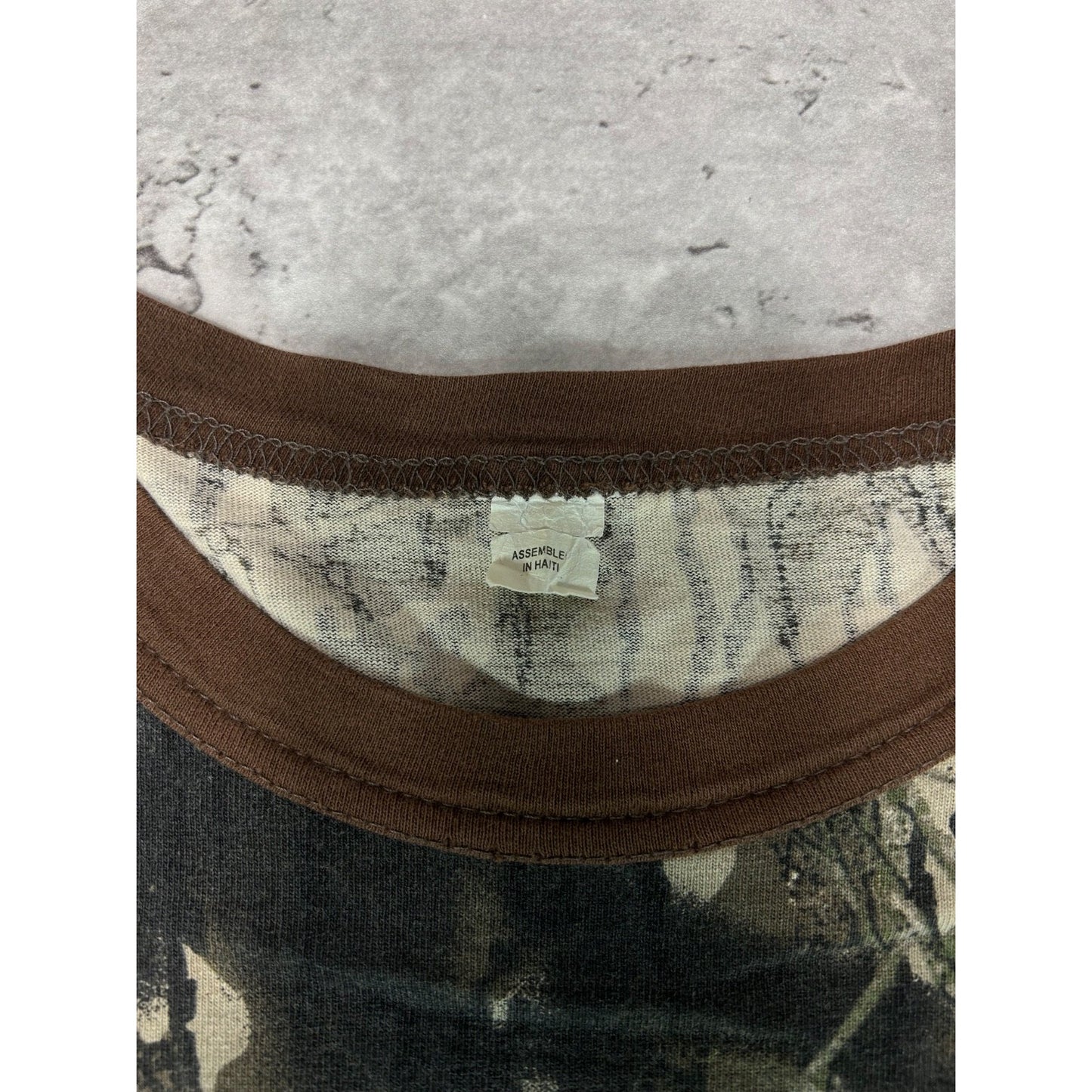 Vintage 90s Mossy Oak Break Up Tree Camo Long Sleeve T-Shirt Size XL