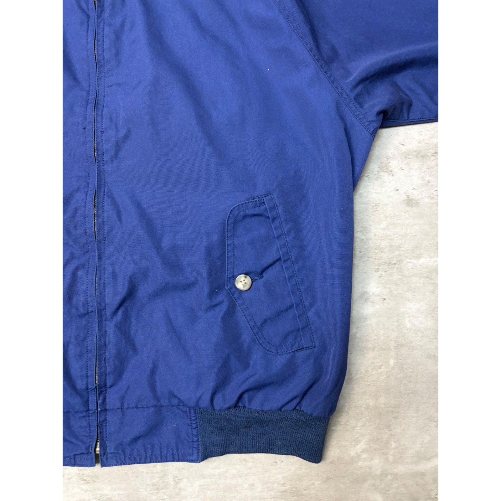 Vintage 90s Eddie Bauer Full Zip Navy Blue Bomber Jacket Size XL