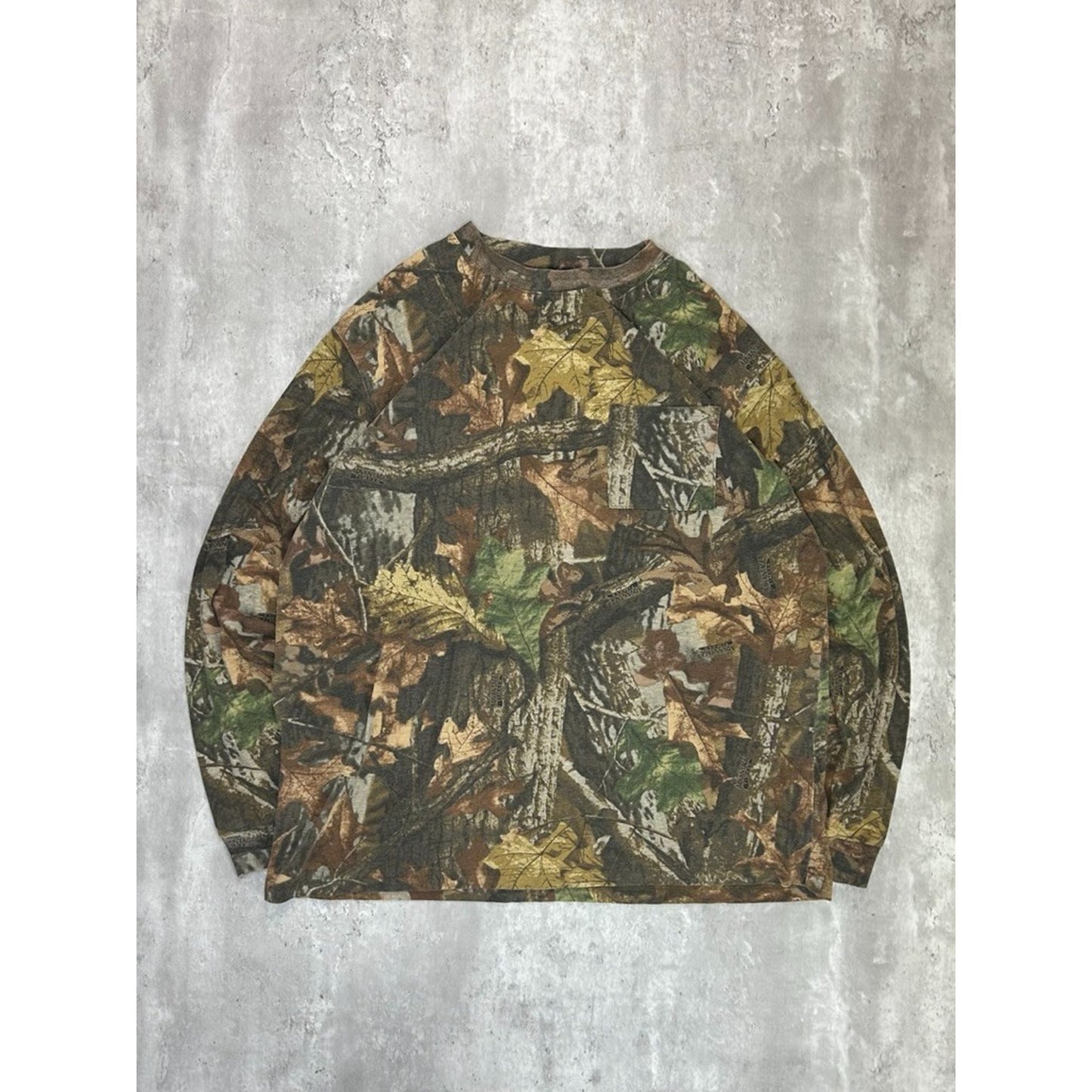 Vintage Advantage Timber Tree Camo Hunting Long Sleeve T-Shirt Size XL