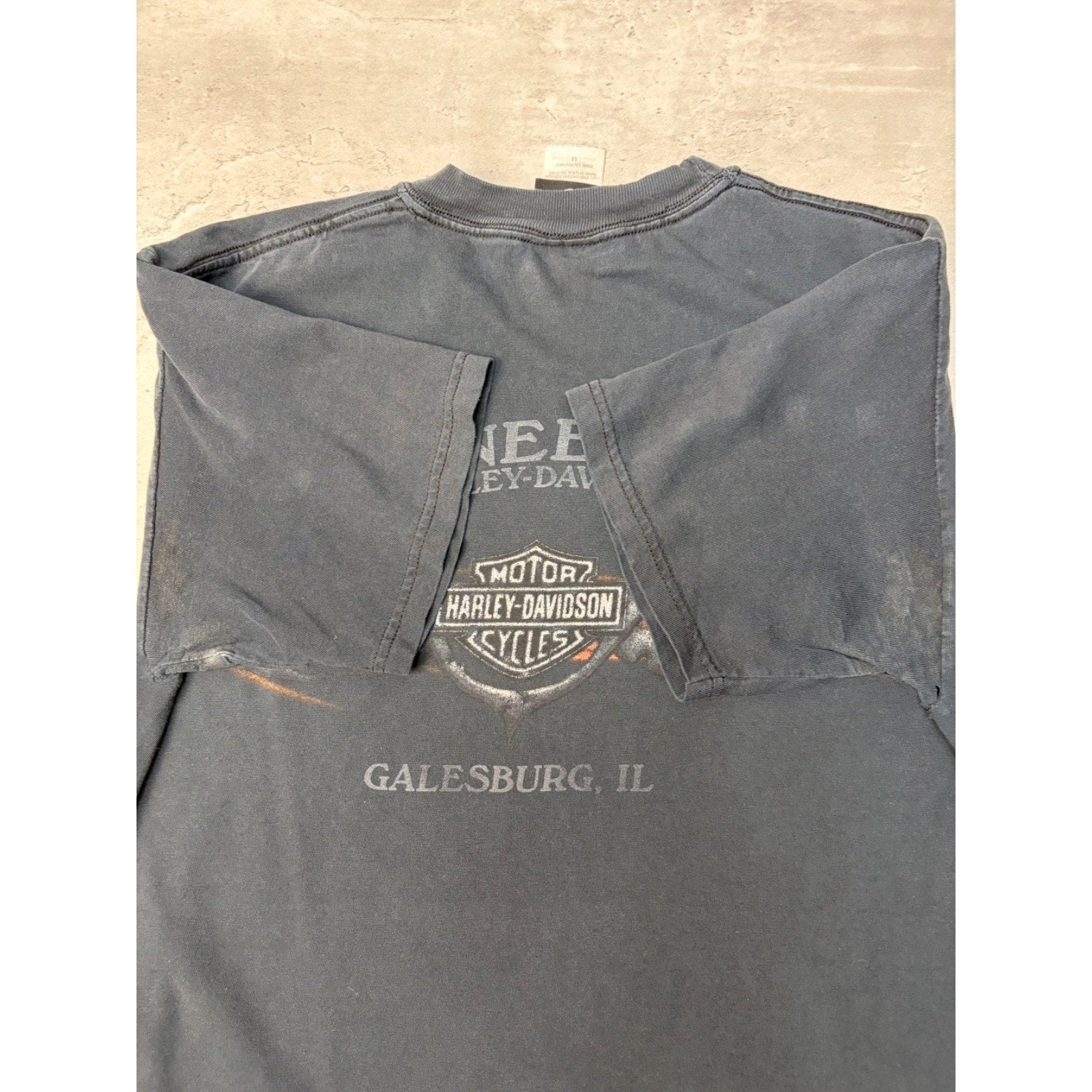Vintage Harley Davidson Racing On The Right Track Graphic T-Shirt Size Medium