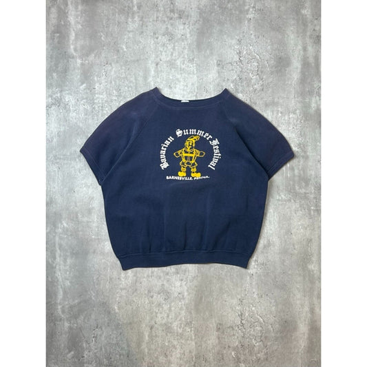Vintage 1960s/70s Bavarian Summer Festival Short Sleeve Sweatshirt Size XL